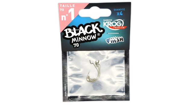 Fiiish Black Minnow 070 Krog Hooks mis. N°1 pz. 4 - Clicca l'immagine per chiudere